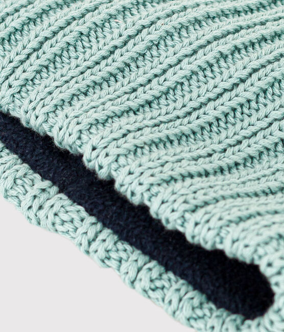 Snood aus Strick mit Fleece-Futter für Jungen und Mädchen grün PAUL