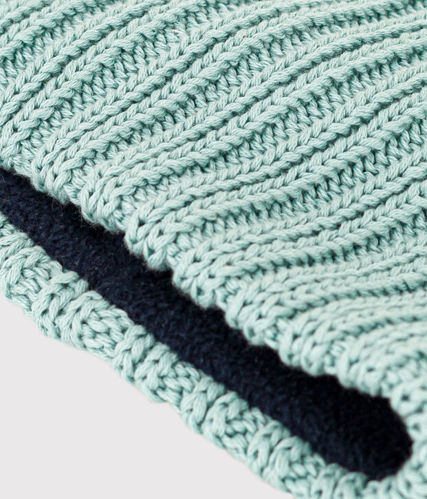 Snood aus Strick mit Fleece-Futter f&uuml;r Jungen und M&auml;dchen gr&uuml;n