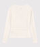 Cardigan in Wickelform aus leichter Baumwolle Damen weiss MARSHMALLOW