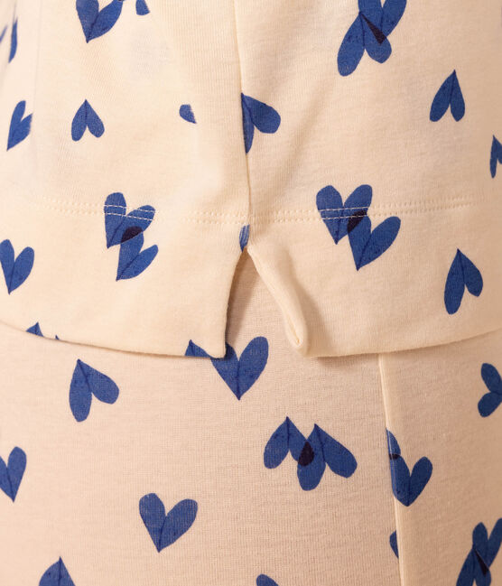 Pyjama aus Baumwolle mit Herzmotiv für Damen weiss AVALANCHE/ MULTICO
