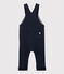 Baby-Latzhose aus Molton. blau SMOKING