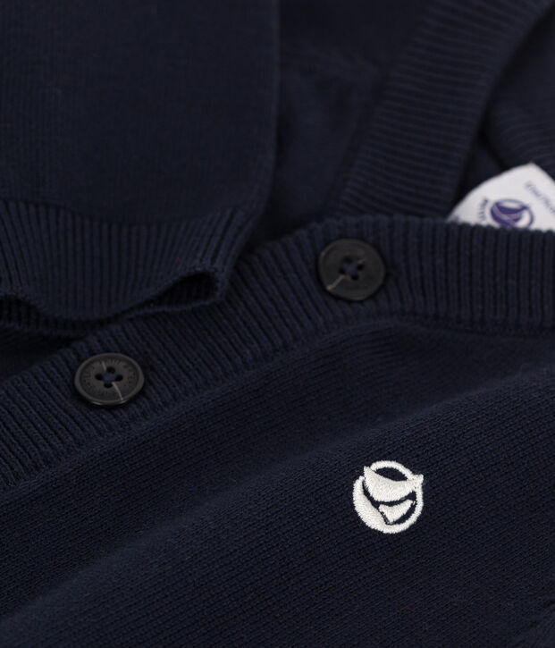 Baby-Cardigan aus einfarbiger Baumwolle SMOKING