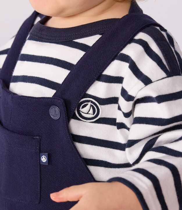 Einfarbige Baby-Latzhose mit Latzhose aus Baumwolle SOIR