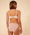 Damen-BH aus Baumwolle und Elastan weiss MARSHMALLOW