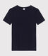 Damen-T-Shirt L’ICONIQUE aus einfarbiger Baumwolle mit Pikotkante