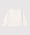 Baby-Cardigan aus 2x2-Rippstrick aus Bio-Baumwolle weiss MARSHMALLOW