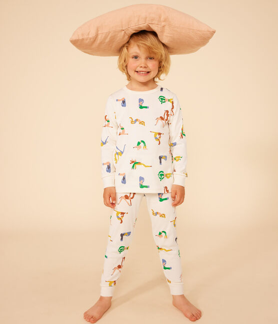 Kinderpyjama aus Baumwolle mit Tier-Printmotiv weiss AVALANCHE/ MULTICO