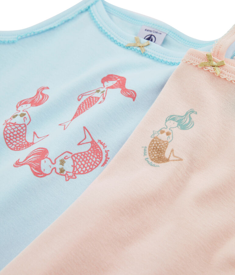 Duo Tr&auml;gerhemden f&uuml;r kleine M&auml;dchen vielfarbig