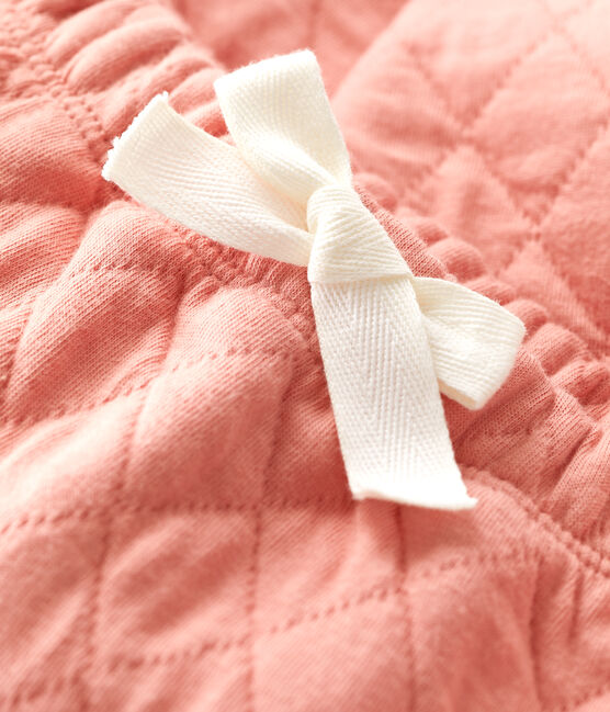 Baby-Hose aus gestepptem Doppeljersey rosa PAPAYE
