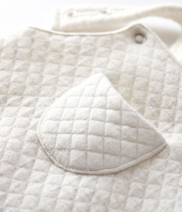 Lange Baby-Latzhose aus Doppeljersey beige