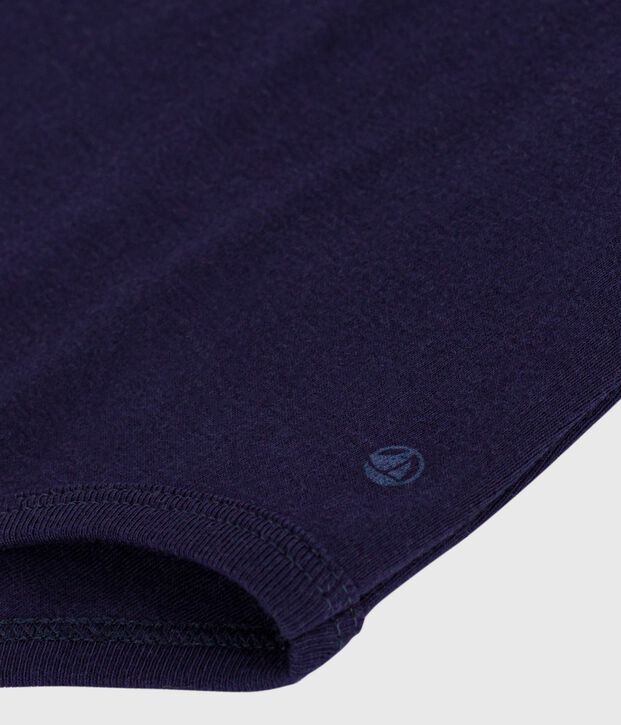 Baby-Body mit Rollkragen aus einfarbiger Baumwolle SOIR