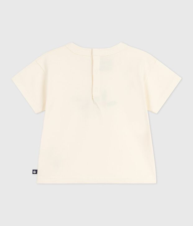Lang&auml;rmeliges Baby-T-Shirt aus Baumwolle mit Herzmotiv naturfarben/vielfarbig