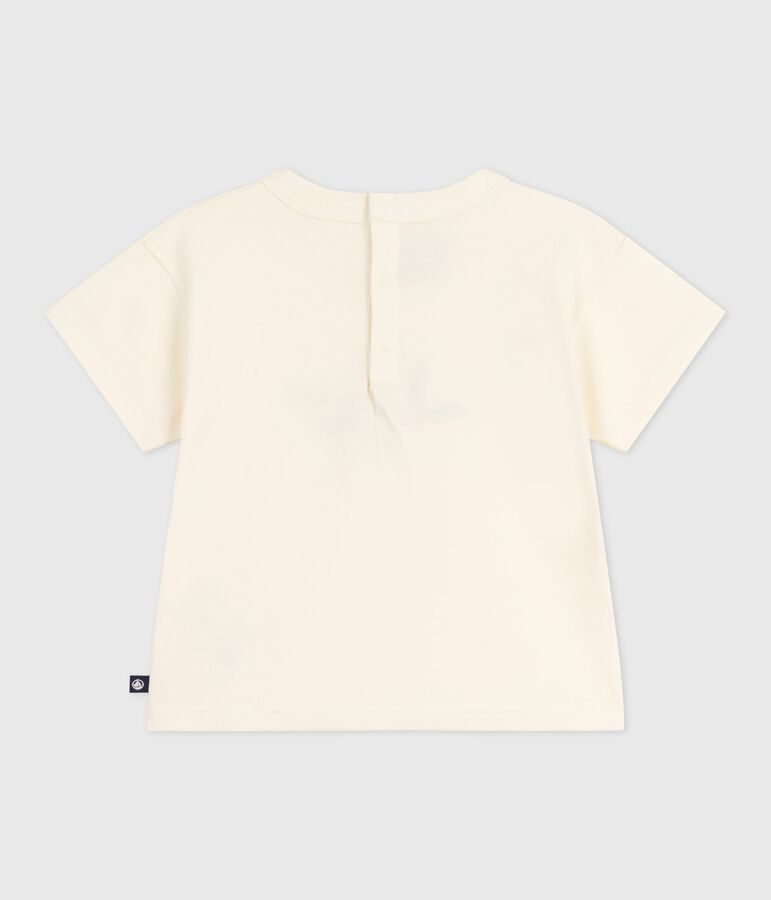 Lang&auml;rmeliges Baby-T-Shirt aus Baumwolle mit Herzmotiv naturfarben/vielfarbig