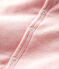 Baby-Strampler ohne Fuß aus wattiertem Rippstrick rosa MINOIS/weiss MARSHMALLOW