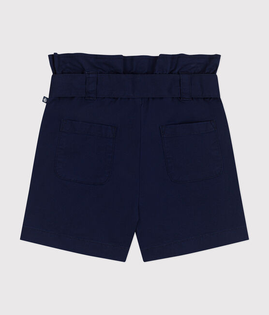 Kinder-Shorts aus Baumwolle für Mädchen blau MEDIEVAL