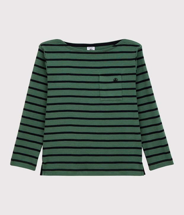 Kinder-T-Shirt aus Baumwolle M&auml;dchen &ndash; Jungen gr&uuml;n