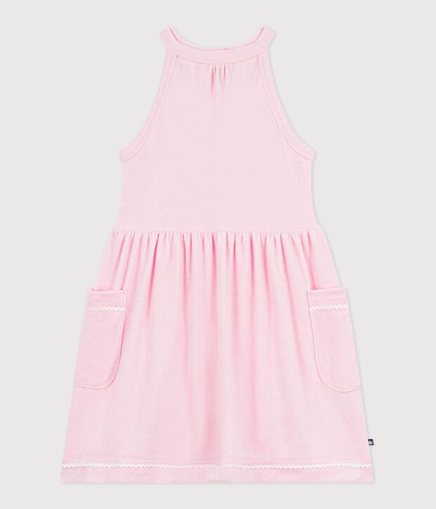 &Auml;rmelloses Kinder-Kleid aus einfarbiger Baumwolle MARQUISE