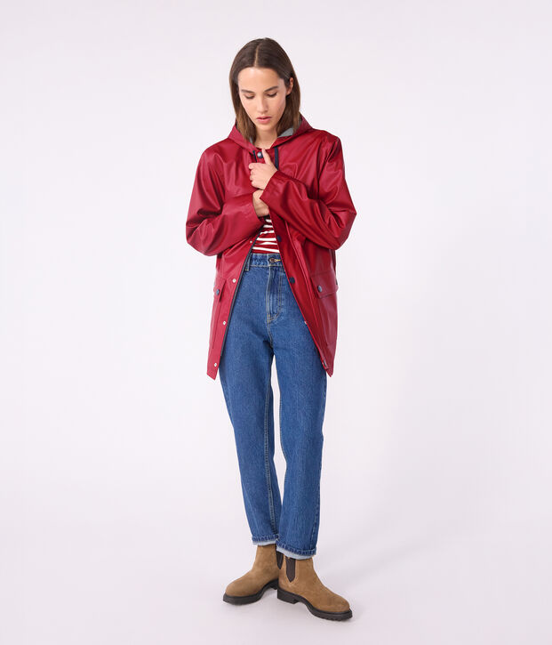 Ikonische Regenjacke Damen/Herren rot