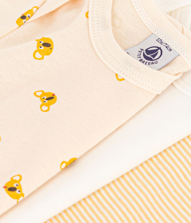 Set aus 3 kurz&auml;rmeligen Baby-Bodys Koala aus Baumwolle vielfarbig