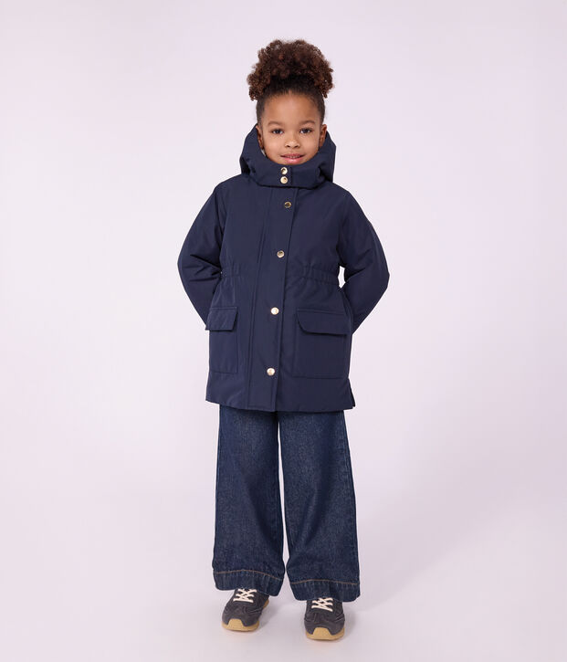 Einfarbiger Kinder-Parka halblang SMOKING