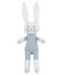 Baby-kuschelhäschen rassel unisex blau FONTAINE/weiss MARSHMALLOW