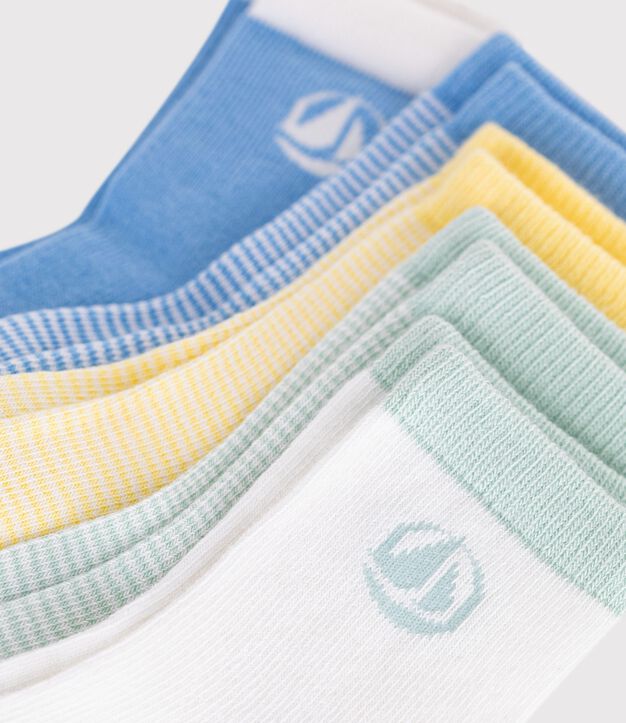 5er-Set Baby-Socken aus Baumwolle mit Streifen vielfarbig