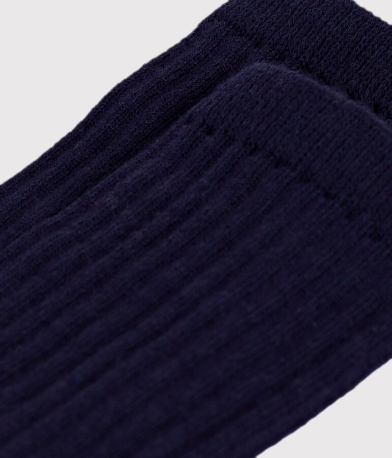 Kinder-Kniestr&uuml;mpfe aus Wolle und Baumwolle vielfarbig