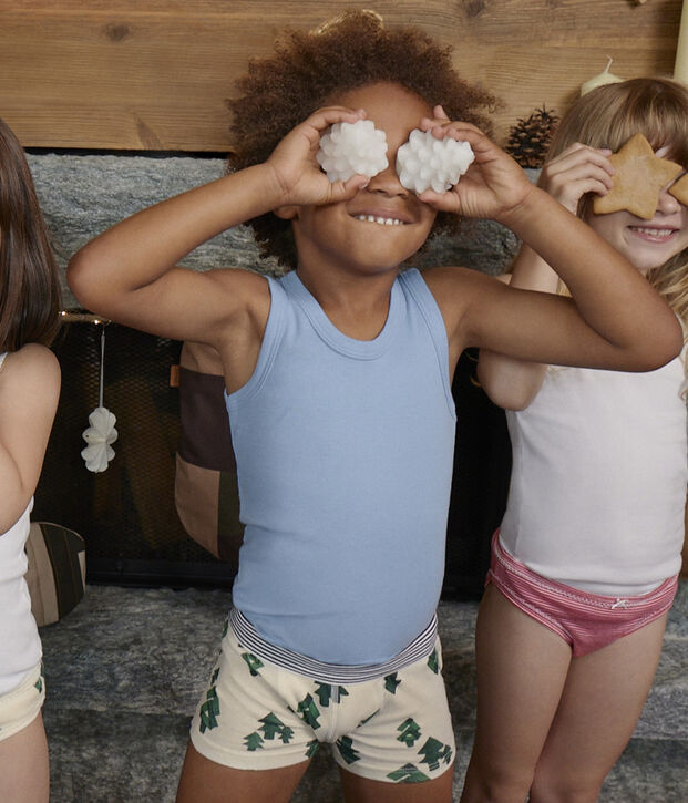 3er-Set Boxershorts aus Baumwolle mit Chaletmotiv f&uuml;r Jungen vielfarbig