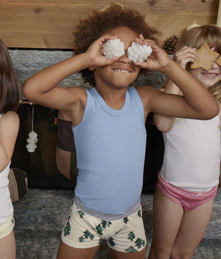 3er-Set Boxershorts aus Baumwolle mit Chaletmotiv f&uuml;r Jungen vielfarbig