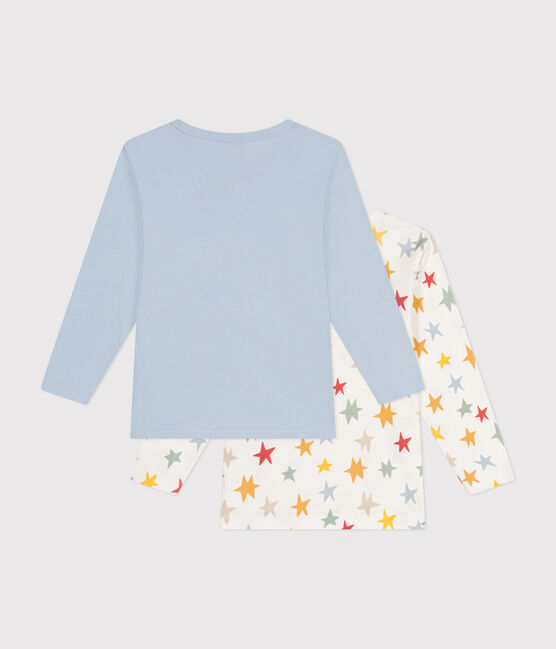 2er-Set langärmelige Kinder-T-Shirts aus Baumwolle mit Sternenmotiv variante 1