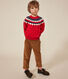 Kinder Jacquard-Pullover aus Wolle und Baumwolle für Jungen