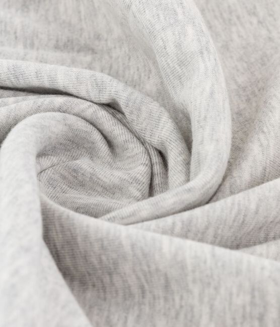 Klassisches Damen-T-Shirt mit Mäusezähnchen-Details grau BELUGA CHINE