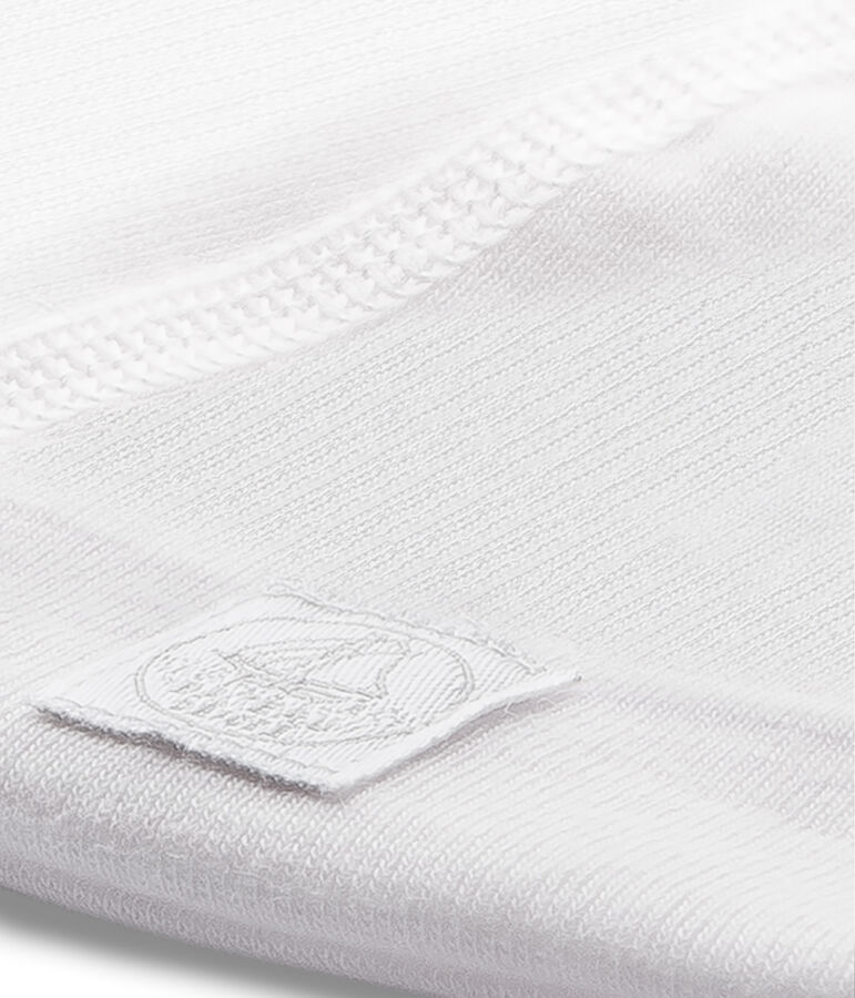 Baby-M&uuml;tze f&uuml;r Neugeborene mit Milleraies-Ringelmuster rosa VIENNE/weiss LAIT