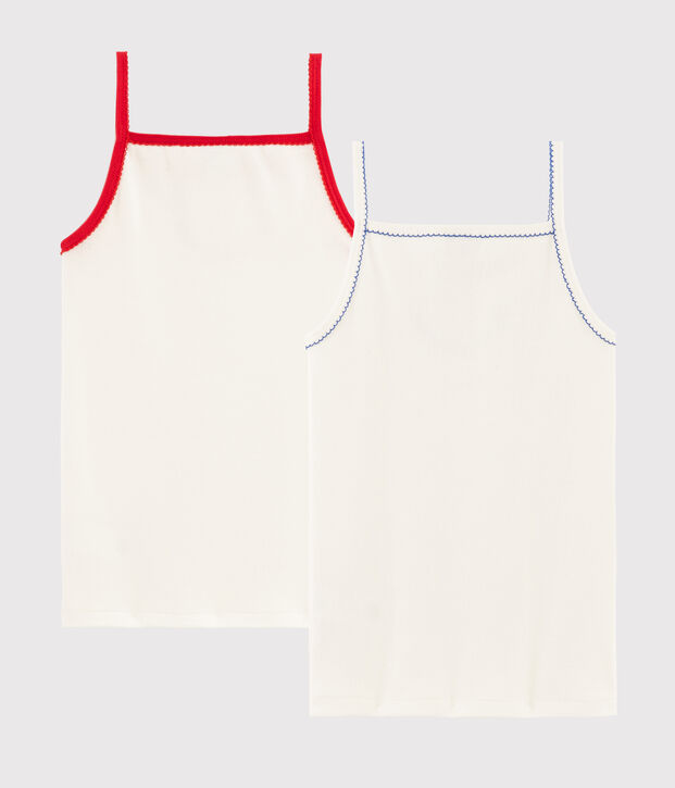 2er-Set 'Made in France' Tr&auml;gerhemden f&uuml;r kleine M&auml;dchen vielfarbig