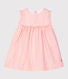 Gestreiftes kurzärmeliges Babykleid für Mädchen