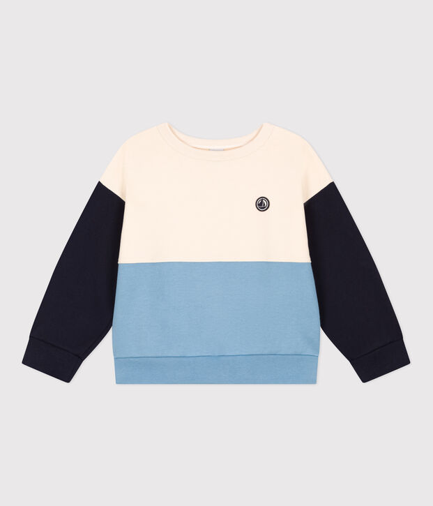 Sweatshirt aus Molton naturfarben/vielfarbig