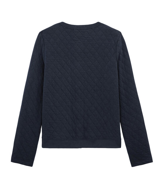 Cardigan aus Rundstrick für Damen blau SMOKING