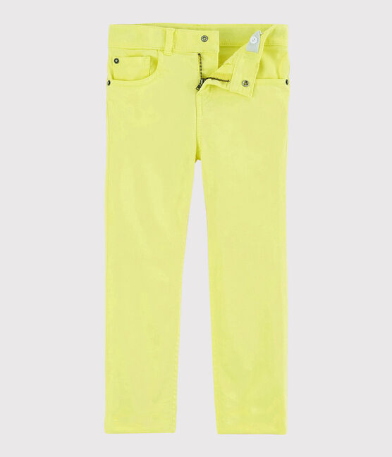 Kinderhose aus Sergestoff für Jungen gelb CITRONEL