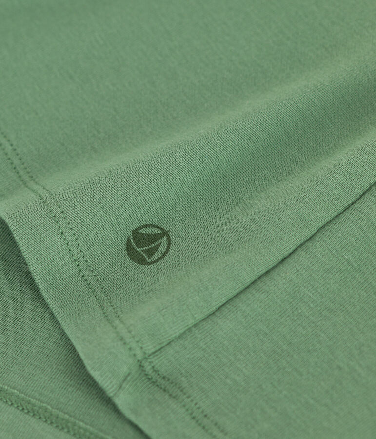 Damen-T-Shirt L'Iconique aus einfarbiger Baumwolle gr&uuml;n