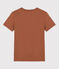 T-Shirt L’ICONIQUE aus Baumwolle mit rundem Ausschnitt für Damen braun CINA
