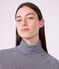 Damen-Rollkragenshirt L'Iconique aus Baumwolle blau/weiss