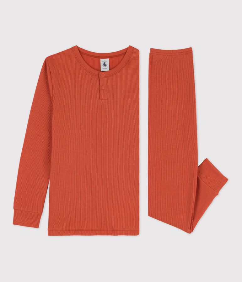 Kinderpyjama aus Baumwolle/Lyocell rosa