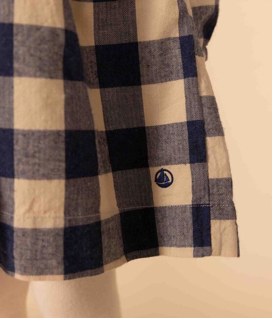Kinderkleid aus Baumwoll-Flanell mit Karomuster für Mädchen INCOGNITO/ AVALANCHE