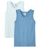 Einfarbige Jungen-Unterhemden im 2er-Set weiss LOT