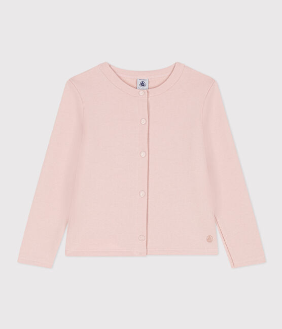 Kinder-Cardigan aus Molton für Mädchen rosa SALINE