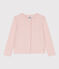 Kinder-Cardigan aus Molton für Mädchen rosa SALINE