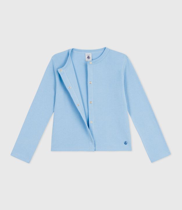 Kinder-Cardigan aus einfarbiger Baumwolle FLO