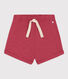 Baby-Shorts aus einfarbigem geflammtem Jersey