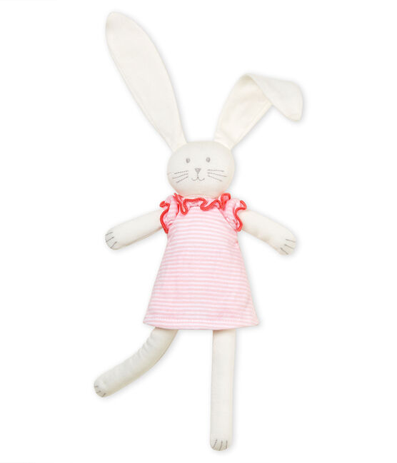 Angezogenes kuschelhäschen rosa VIENNE/weiss MARSHMALLOW