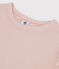 Klassisches Damen-T-Shirt aus Baumwolle mit Rundhalsausschnitt rosa GLOVE